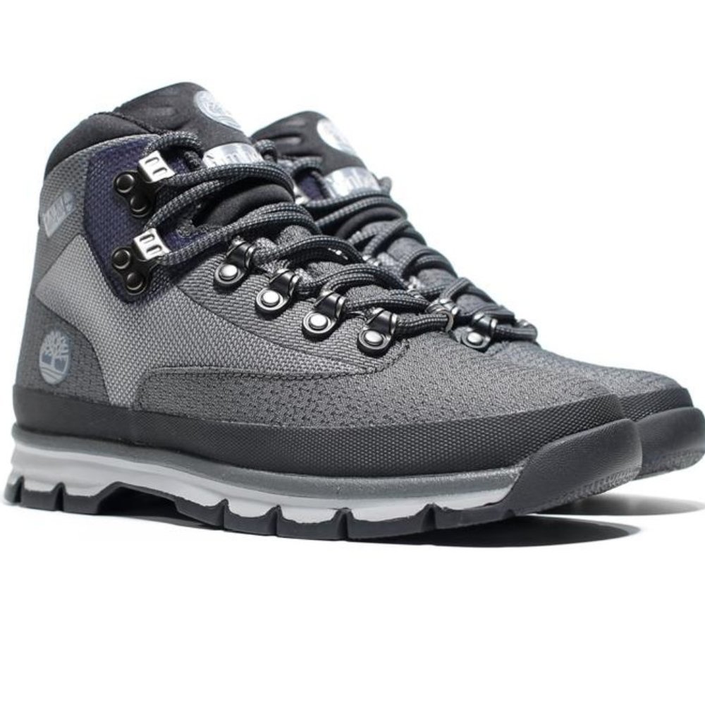 Timberland Mens Jacquard Euro Hiker Dark Grey Jacquard Boot